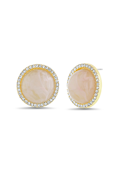 Pink Stone Studs