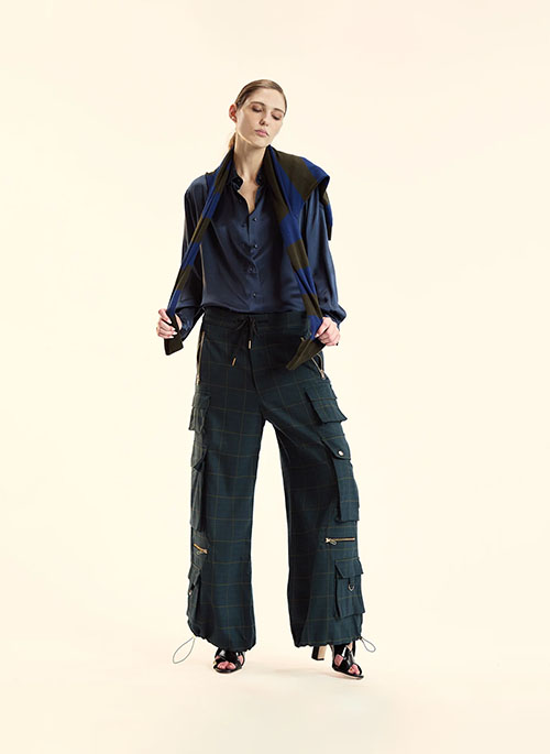 Plaid Cargo Pants