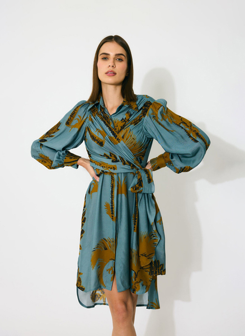 Wrap Shirt Dress