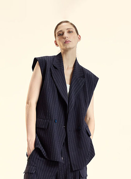 Pinstripe Vest