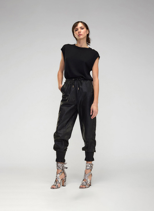 Leather Jogger