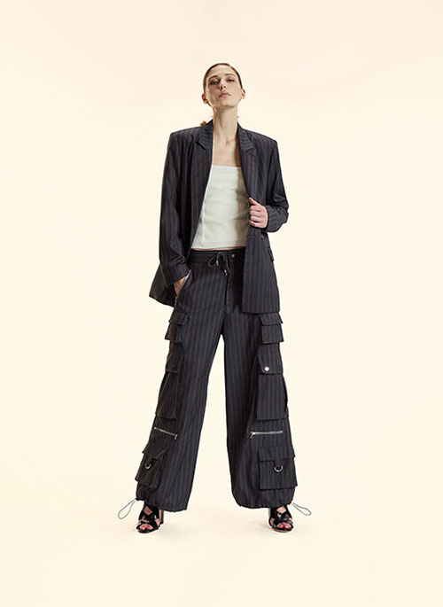 Pinstripe Blazer
