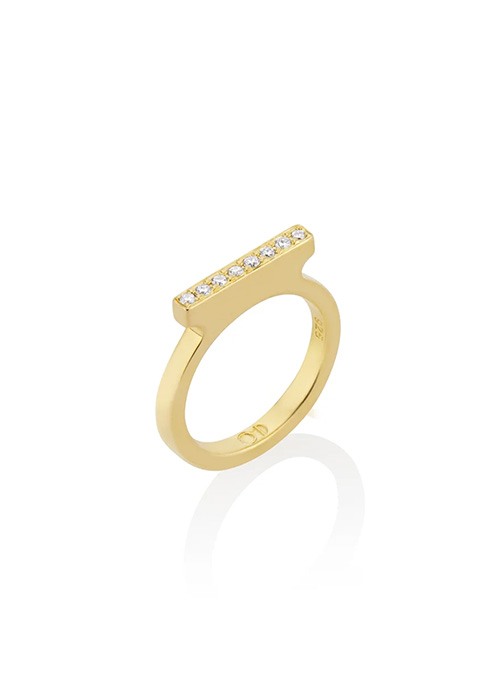 Diamond Bar Ring