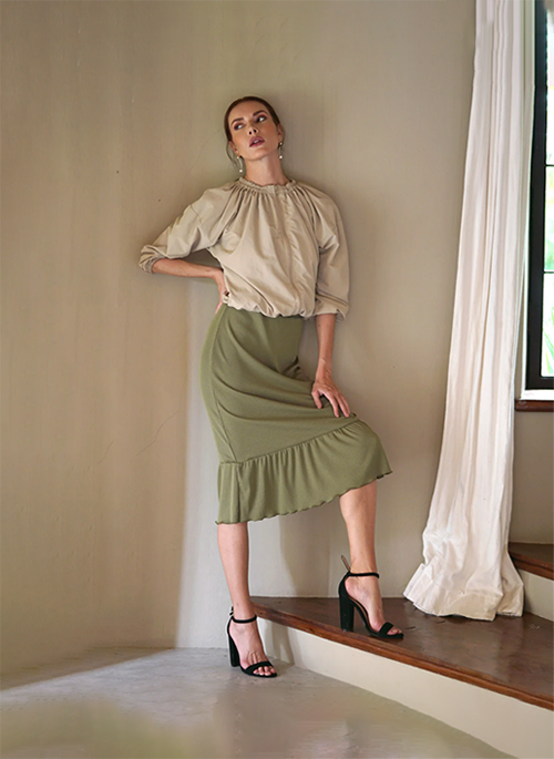 Recycled Ruffle Jacket