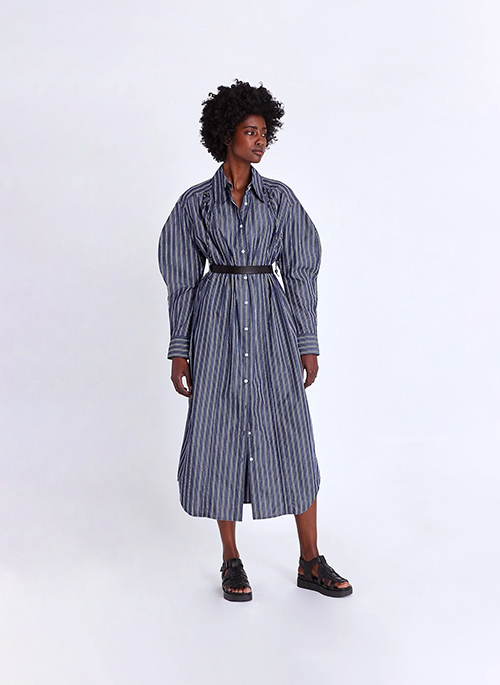 Drawstring Shirt Dress