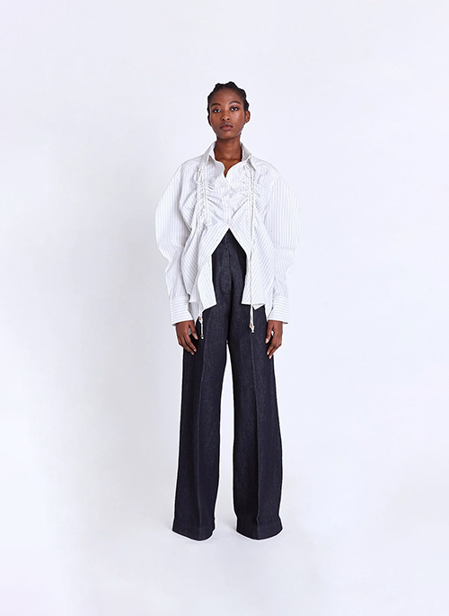 Oversized Drawstring Shirt