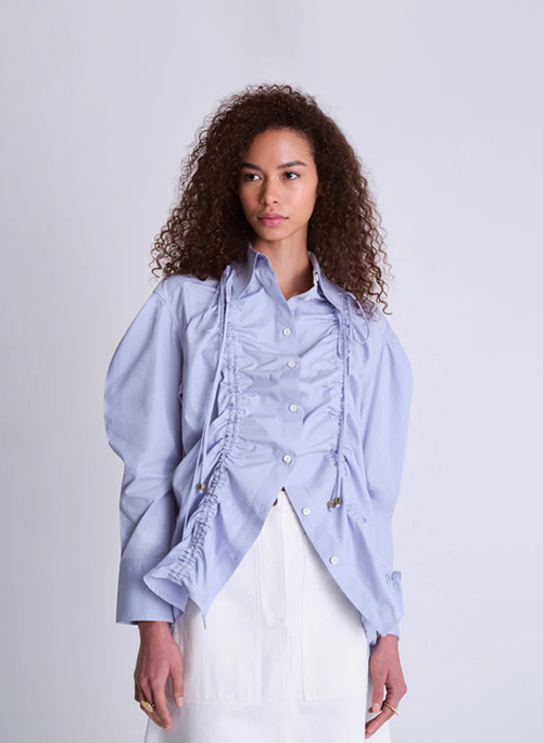 Oversized Drawstring Shirt