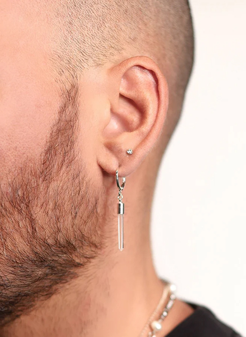 Single Quartz Earring