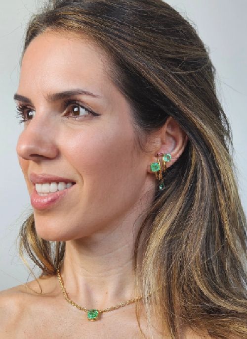 Jean Square Necklace