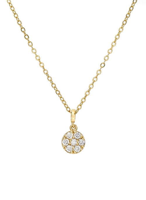 Pave Circle Necklace