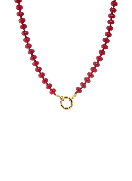 Magenta Bead Necklace