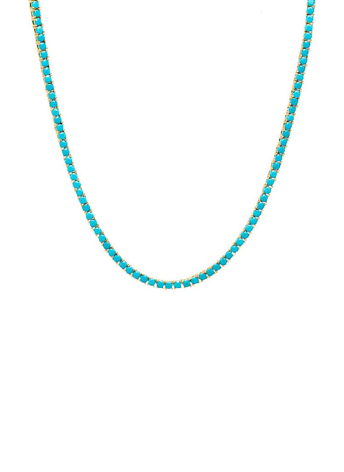 Colored Tennis Necklace