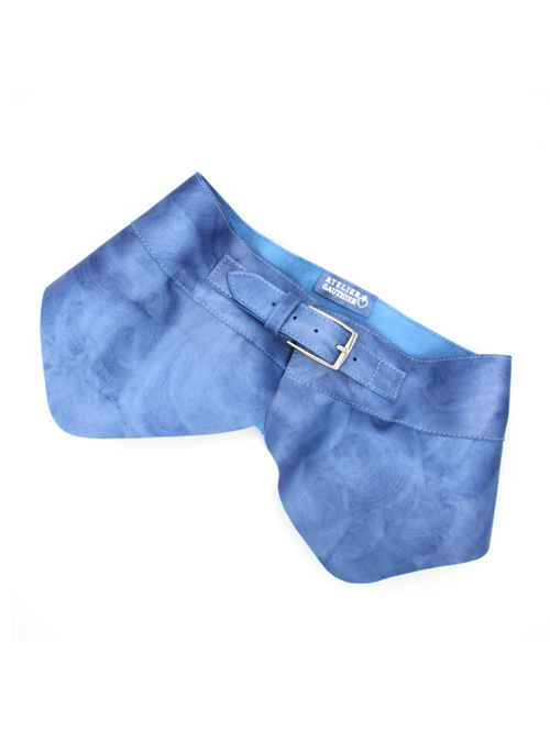 Blue Leather Belt
