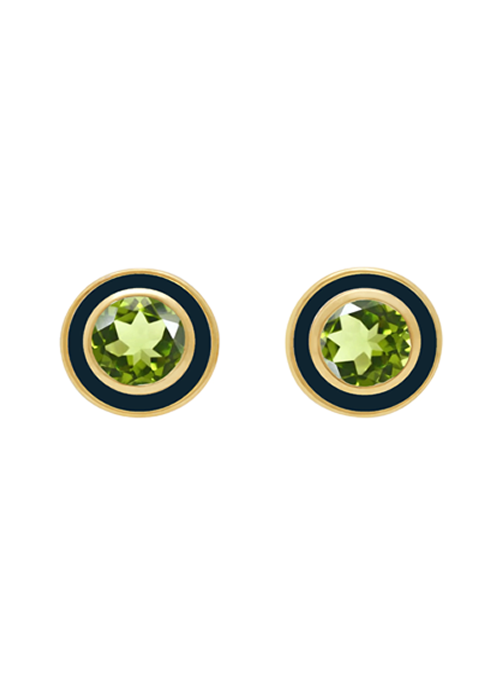 Peridot Stud Earrings