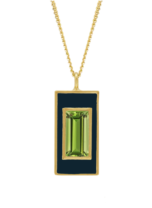 Peridot Drop Necklace