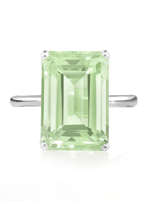 Green Amethyst Ring