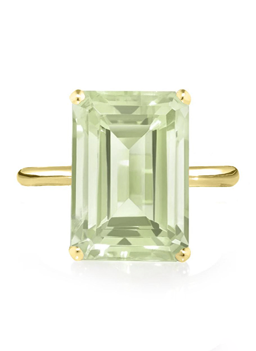 Green Amethyst Ring