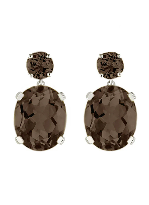 Smoky Quartz Drop Earrings