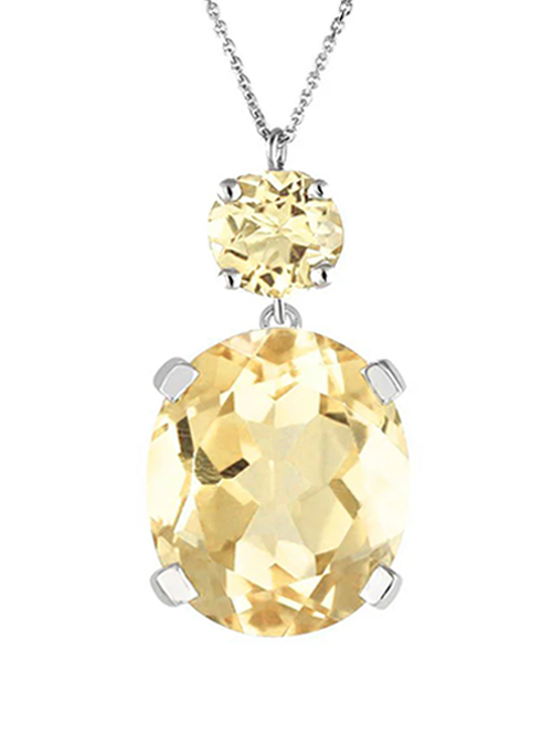 Citrine Drop Necklace