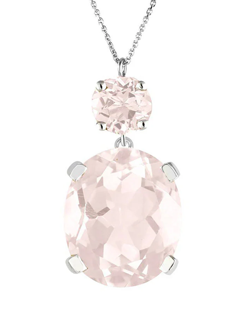 Rose Quartz Drop Necklace