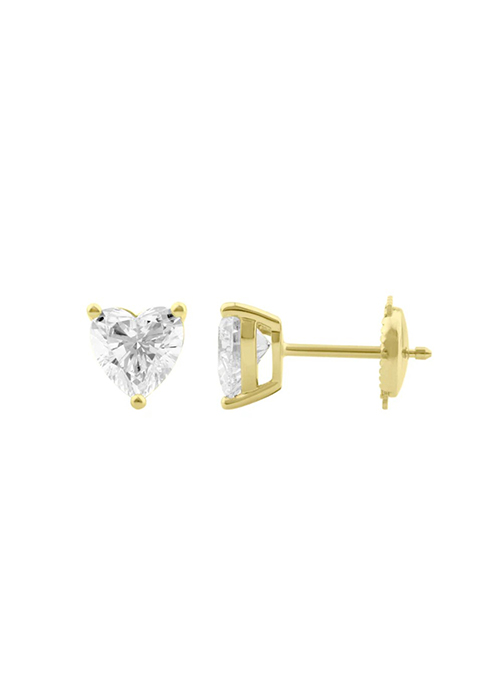 Heart Diamond Earrings