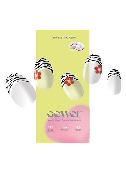 Blooming Zebra Nails 