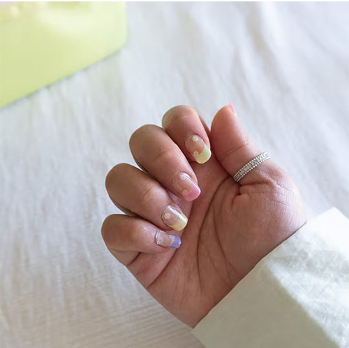 Blooming French Tip Nails