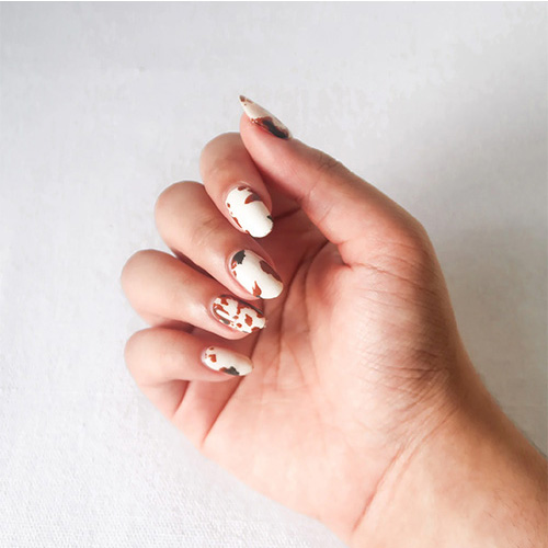 Cowhide Chic Nails