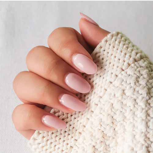 Muted Pink Nails