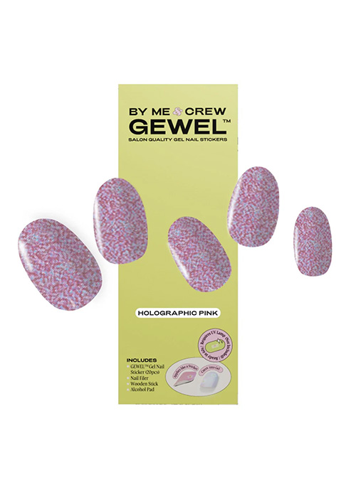 Holographic Pink Nails
