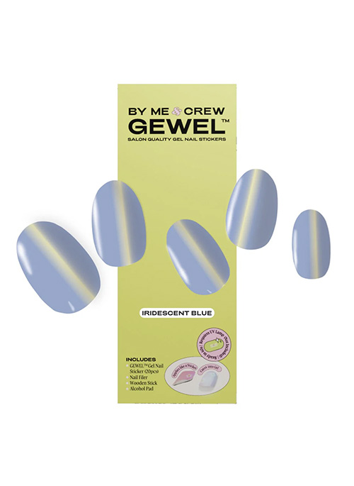 Iridescent Blue Nails