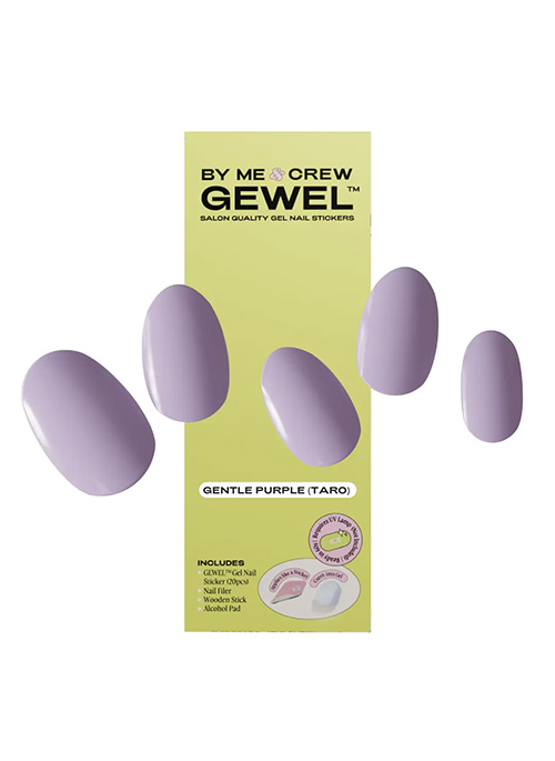 Gentle Purple Taro Nails