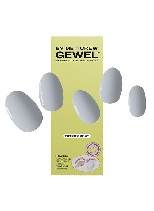 Totoro Grey Nails