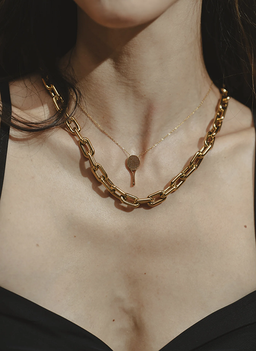Tennis Raquet Necklace