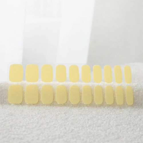 Lemon Sorbet Yellow Nail Stickers