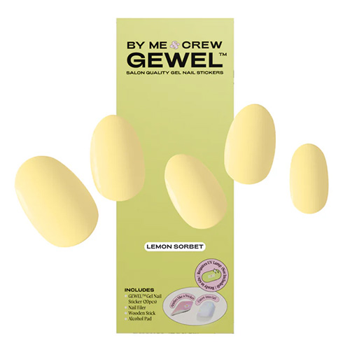  Lemon Sorbet Yellow Nail Stickers