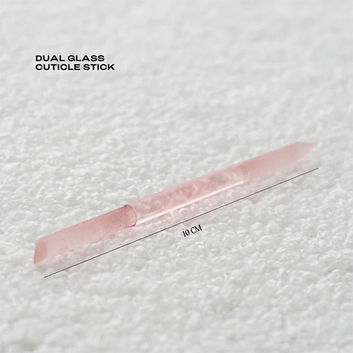  Dual Glass Cuticle Manicure Stick (Pink)