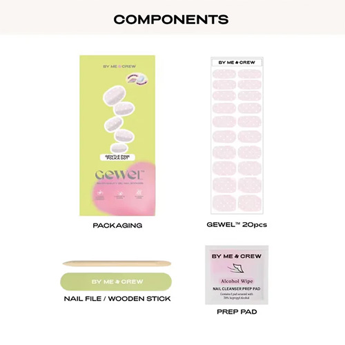Gentle Pink Polka Dot Nail Stickers