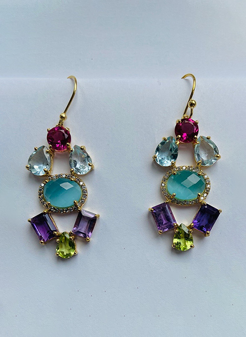 Cluster Earrings