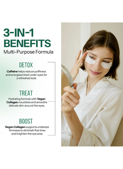 Under Eye Pads 5 Pairs - Caffeine and Vegan Collagen