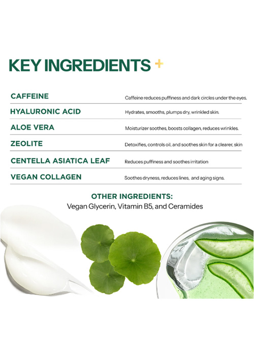 Under Eye Pads 5 Pairs - Caffeine and Vegan Collagen
