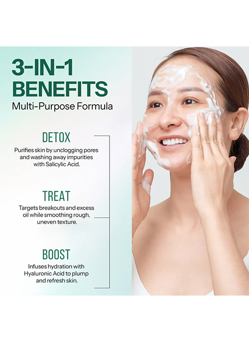 Foaming Facial Cleanser - Hyaluronic + Salicylic Acid