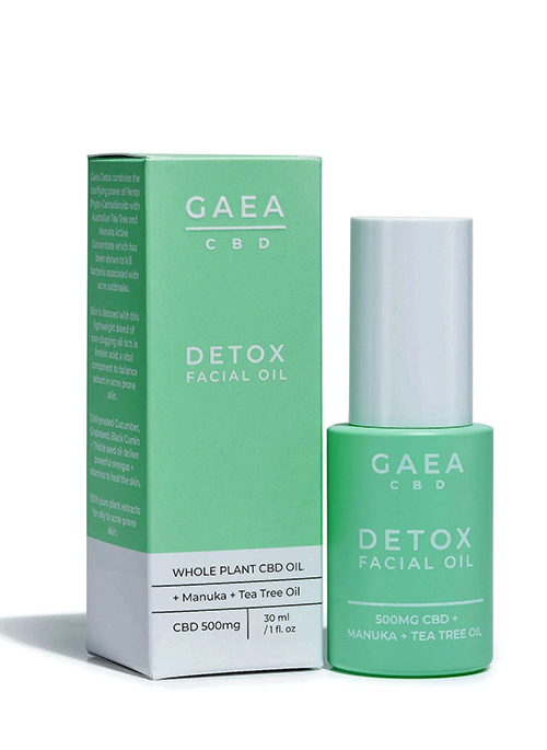 Detox Facial Oil | 500mg CBD | Heal Acne Prone Skin