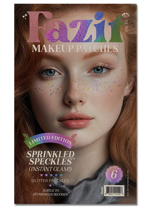  Sprinkled Glitter Freckles Makeup Patches