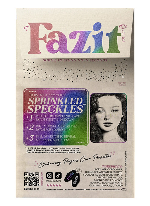 Sprinkled Glitter Freckles Makeup Patches