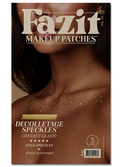 Gold Decolletage Glitter Makeup Patches