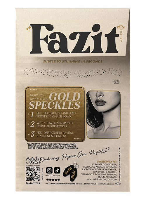 Gold Decolletage Glitter Makeup Patches