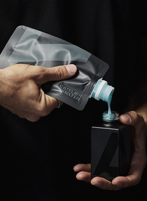 FACIAL AND SHORT BEARD MOISTURISING GEL ECO-REFILL