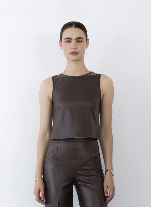 Leather Tank Top