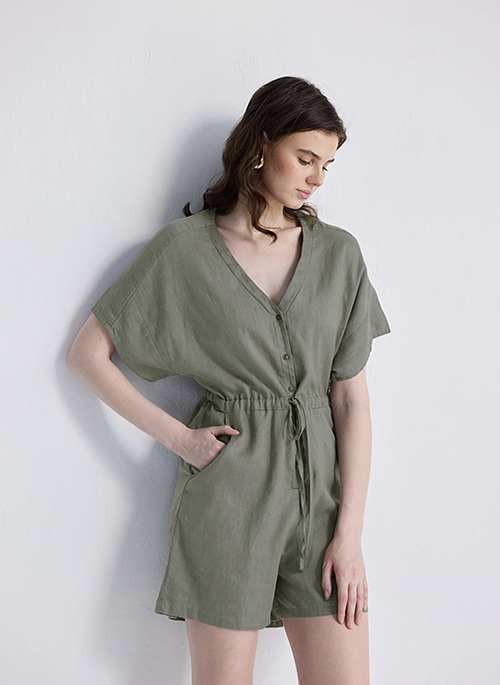 V Neck Romper
